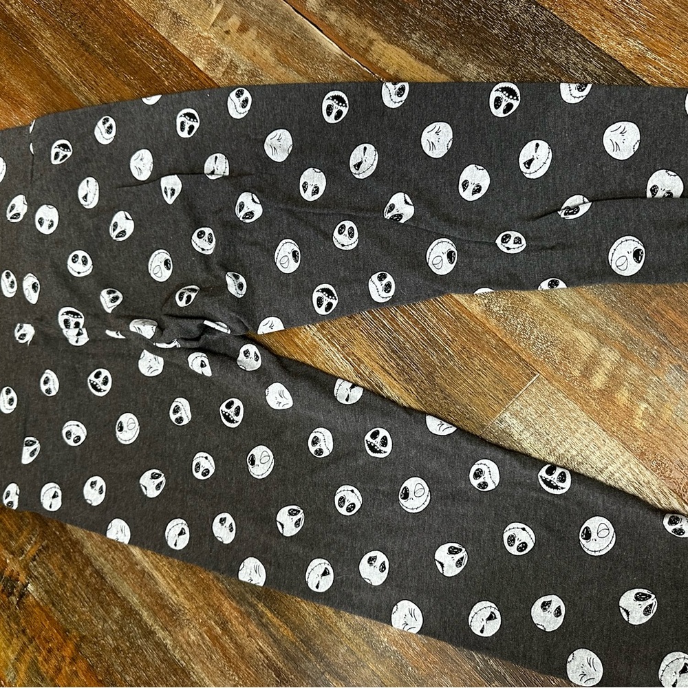 Disney Black and White Skull Print Leggings